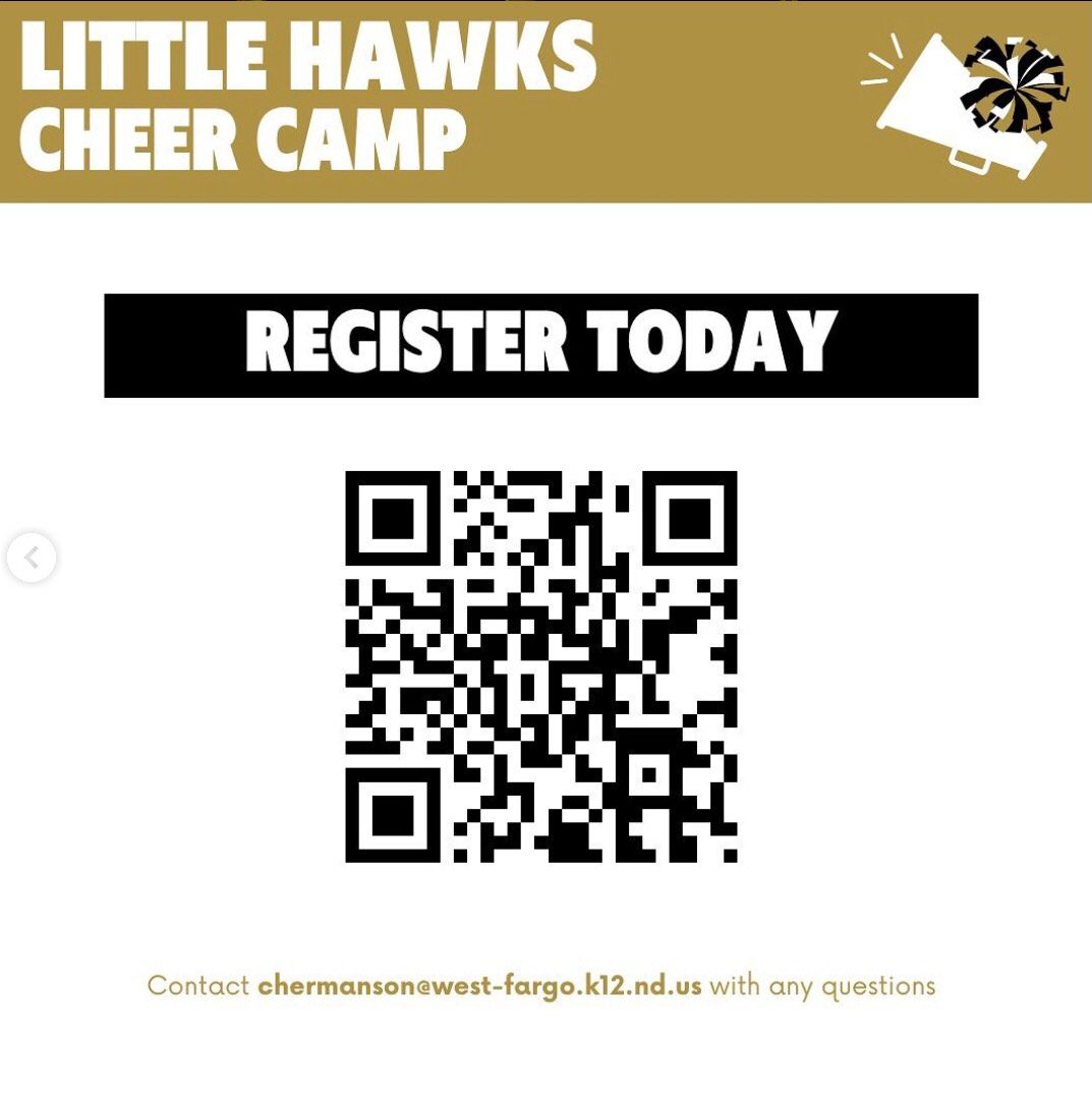 Little Hawks Cheer Camp- Open For Football Season
